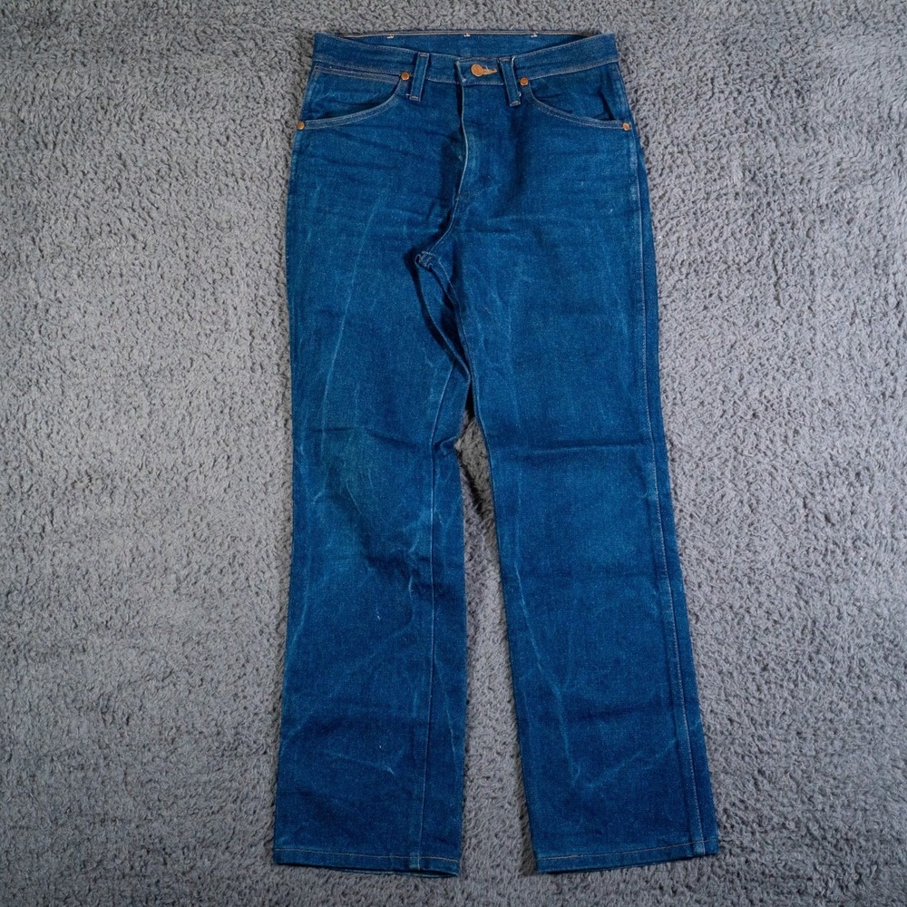 Wrangler Jeans Mens 28x30 Blue Slim Fit Cowboy‎ Cut Western